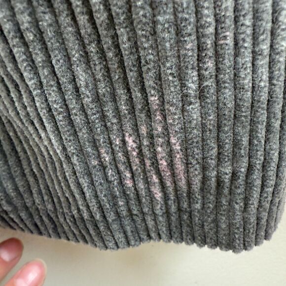 Gudrun Sjoden Gray Corduroy Coat Jacket Button Up Lagenlook Boho Size M - Picture 6 of 16